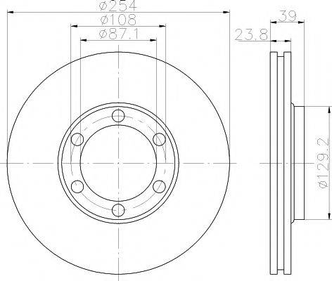 TEXTAR 92166900 Тормозной диск