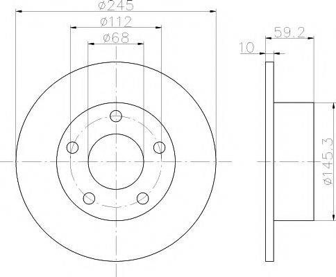 TEXTAR 92022800 Тормозной диск