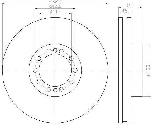 TEXTAR 93192000 Тормозной диск