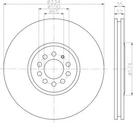 TEXTAR 92161410 Тормозной диск