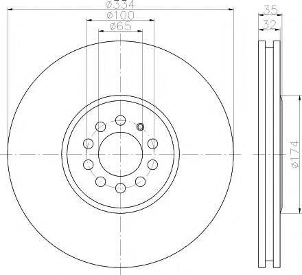 TEXTAR 92161510 Тормозной диск