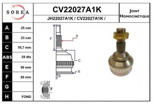 EAI CV22027A1K Шарнирный комплект, приводной вал