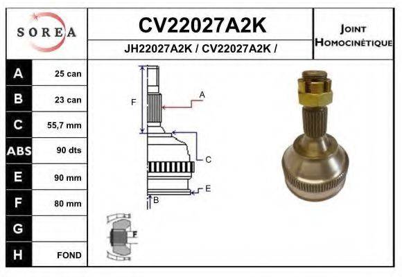 EAI CV22027A2K Шарнирный комплект, приводной вал