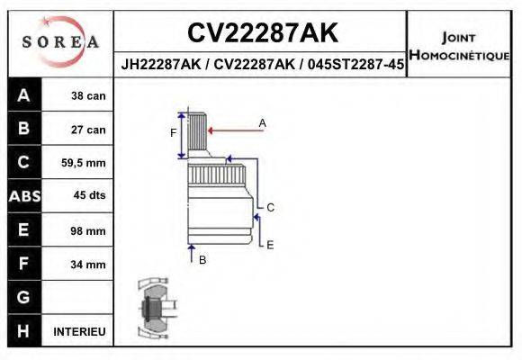 EAI CV22287AK