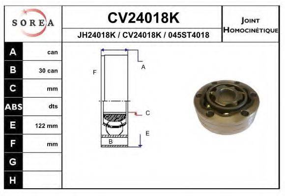 EAI CV24018K Шарнирный комплект, приводной вал