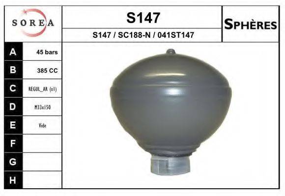 EAI S147 Гидроаккумулятор, подвеска / амортизация