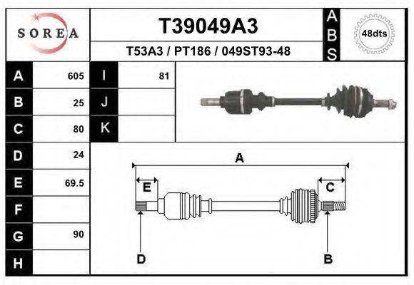 EAI T39049A3 Приводной вал