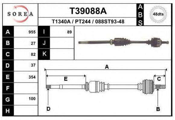 EAI T39088A Приводной вал