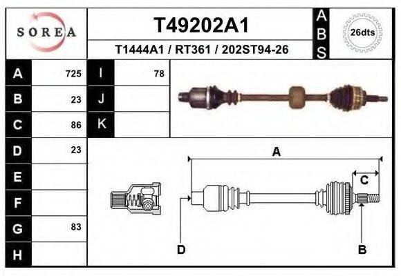 EAI T49202A1 Приводной вал