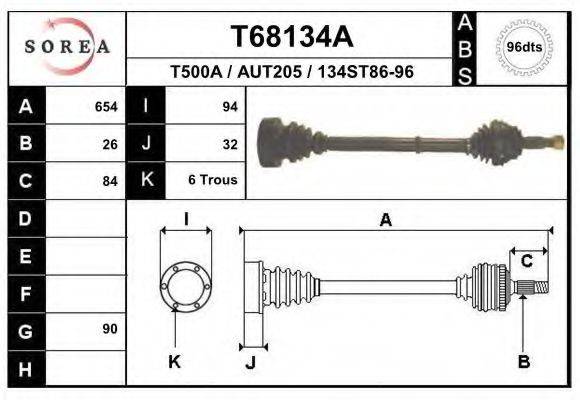 EAI T68134A Приводной вал