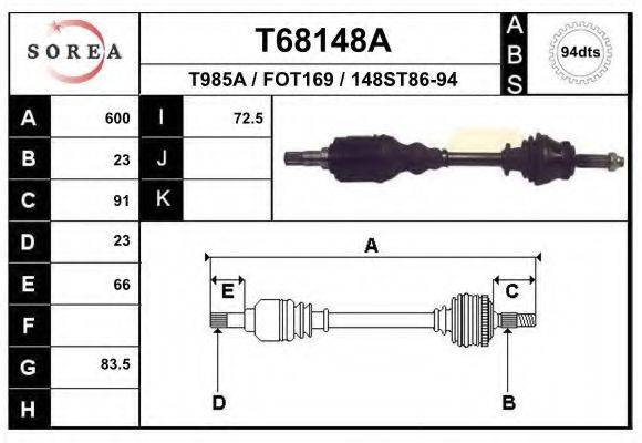 EAI T68148A Приводной вал