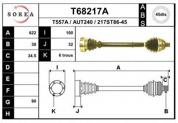 EAI T68217A Приводной вал