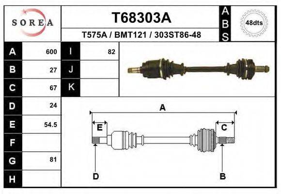 EAI T68303A Приводной вал