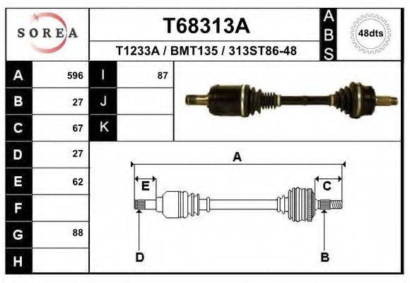 EAI T68313A Приводной вал