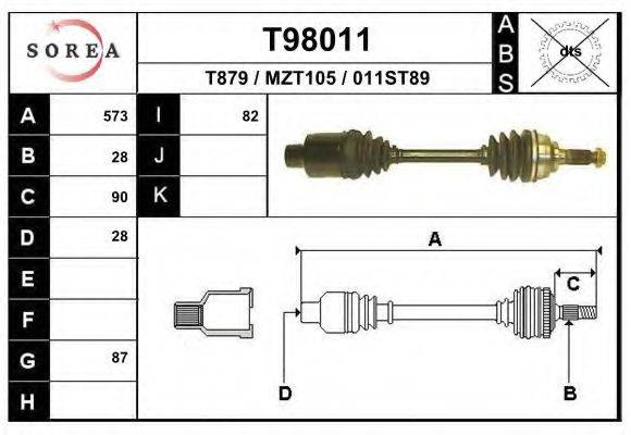 EAI T98011 Приводной вал