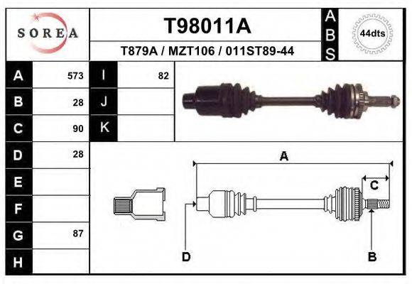 EAI T98011A Приводной вал