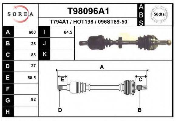 EAI T98096A1 Приводной вал