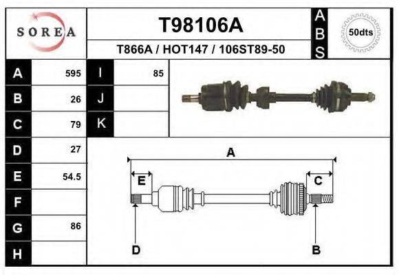 EAI T98106A Приводной вал