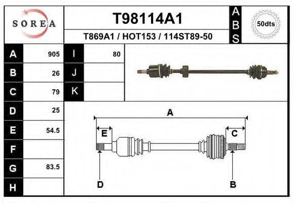 EAI T98114A1 Приводной вал