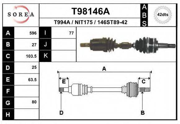 EAI T98146A Приводной вал