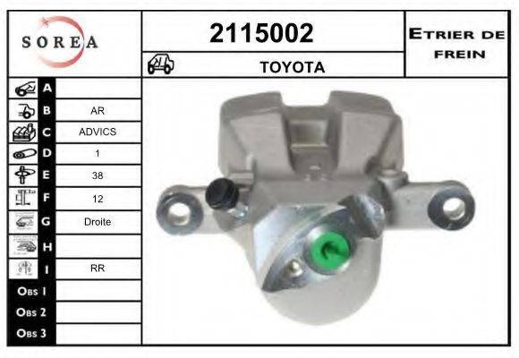 EAI 2115002 Тормозной суппорт