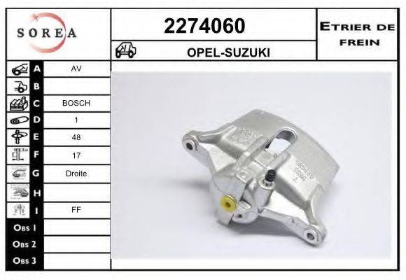 EAI 2274060 Тормозной суппорт