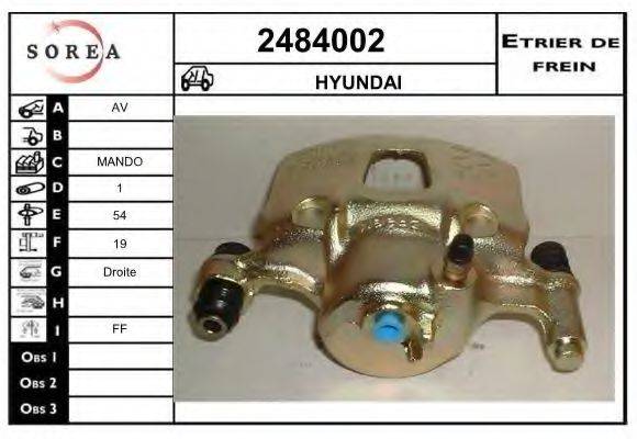 EAI 2484002 Тормозной суппорт