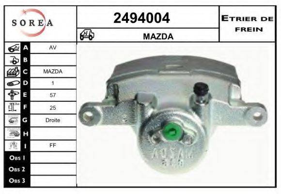 EAI 2494004 Тормозной суппорт