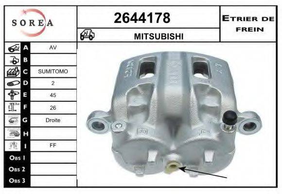 EAI 2644178 Тормозной суппорт