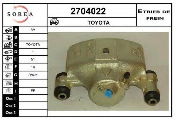 EAI 2704022 Тормозной суппорт