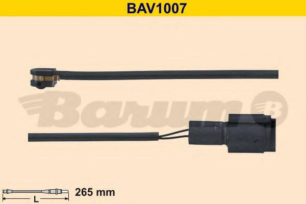 BARUM BAV1007 Сигнализатор, износ тормозных колодок