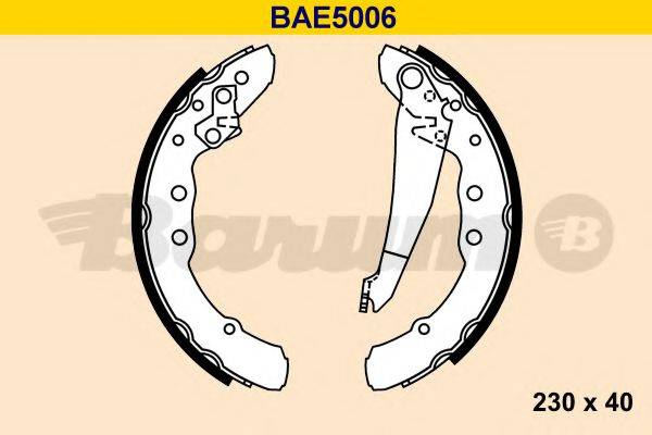 BARUM BAE5006 Комплект тормозных колодок