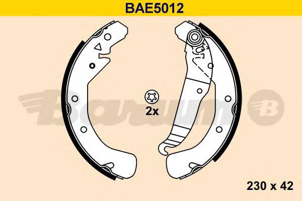 BARUM BAE5012 Комплект тормозных колодок