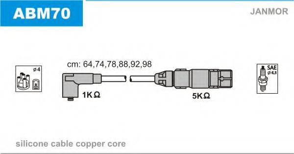 JANMOR ABM70 Комплект проводов зажигания