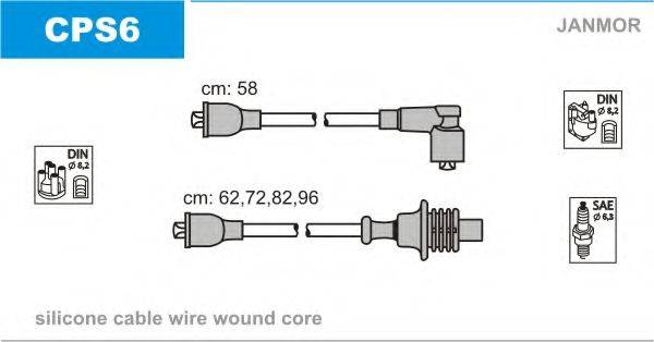 JANMOR CPS6 Комплект проводов зажигания