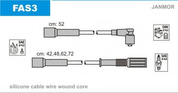 JANMOR FAS3 Комплект проводов зажигания