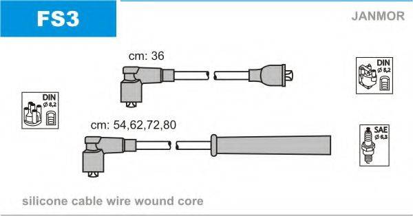 JANMOR FS3 Комплект проводов зажигания