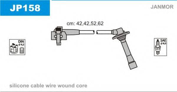 JANMOR JP158 Комплект проводов зажигания