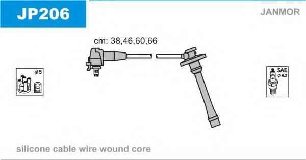 JANMOR JP206 Комплект проводов зажигания