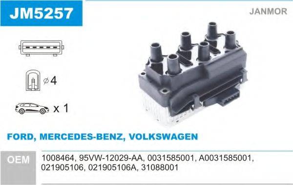 JANMOR JM5257 Катушка зажигания