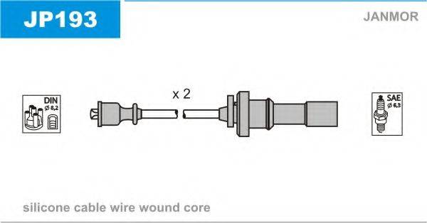 JANMOR JP193 Комплект проводов зажигания