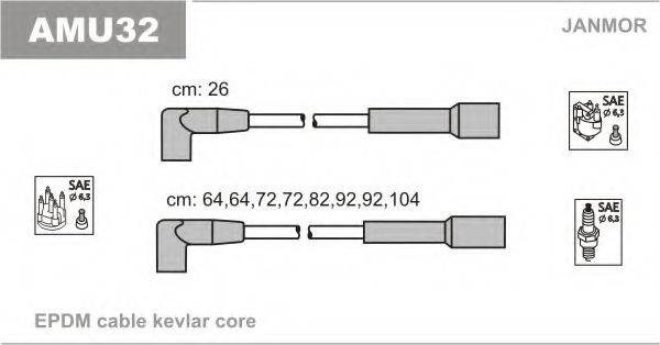 JANMOR AMU32 Комплект проводов зажигания