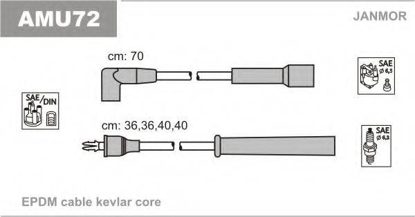 JANMOR AMU72 Комплект проводов зажигания
