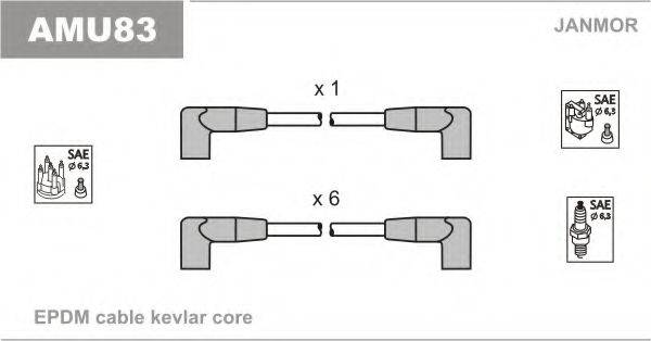 JANMOR AMU83 Комплект проводов зажигания