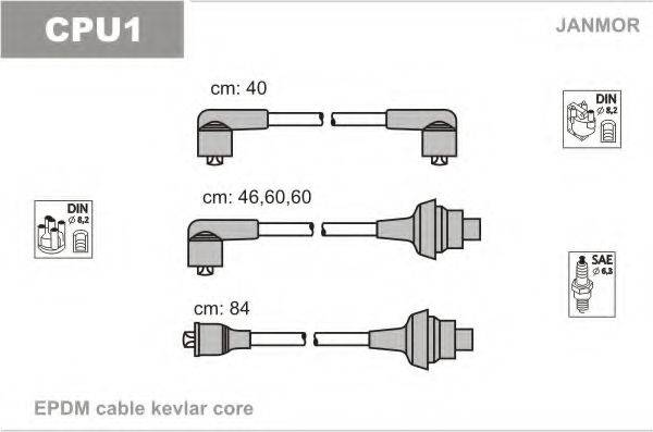 JANMOR CPU1 Комплект проводов зажигания