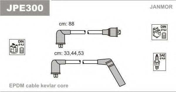JANMOR JPE300 Комплект проводов зажигания