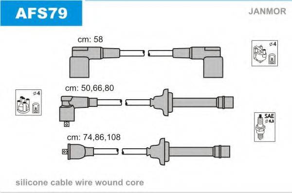 JANMOR AFS79 Комплект проводов зажигания