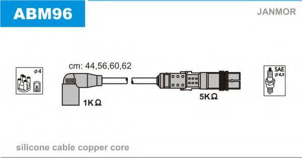 JANMOR ABM96 Комплект проводов зажигания