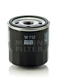 MANN-FILTER W712 Масляный фильтр; Фильтр, Гидравлическая система привода рабочего оборудования; Фильтр, система вентиляции картера