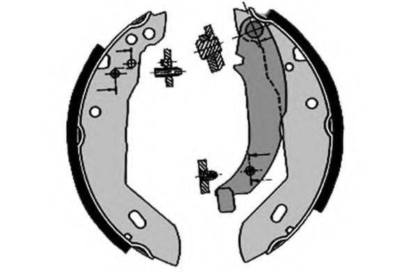 RAICAM 7264RP Комплект тормозных колодок, стояночная тормозная система